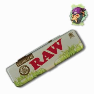 RAW Classic Metal Paper Case KING SIZE SLIM ORGANIC HEMP
