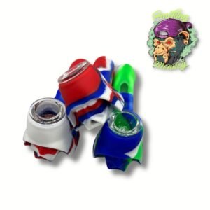 Pipa de vidrio cubierta en silicón