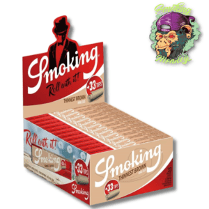 SMOKING THINNEST BROWN KING SIZE +33TIPS